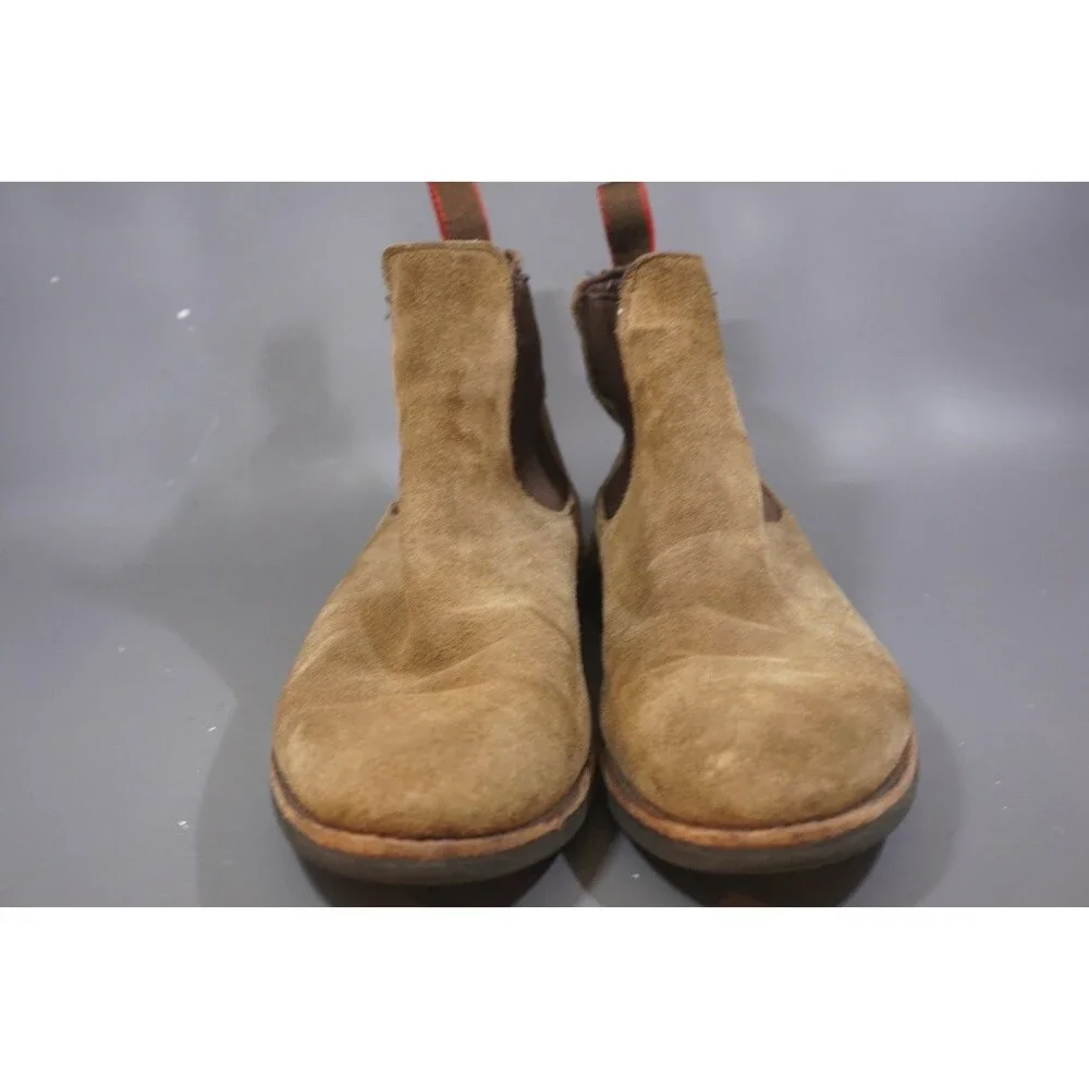 Allen Edmonds Nomad Chelsea Boots Mens 10 US Tan Suede Pull On Ankle Shoes